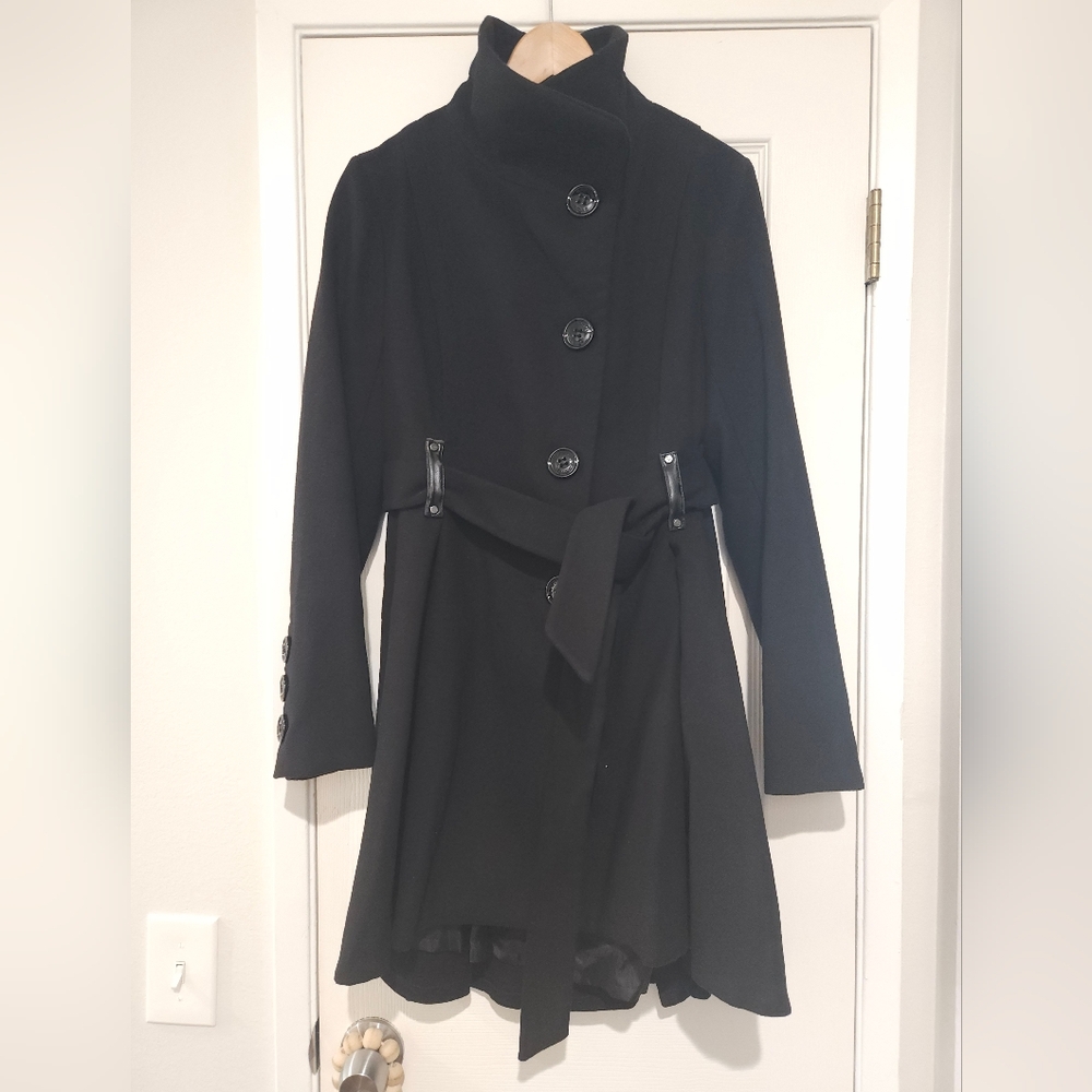 Steve Madden Black Dress Coat